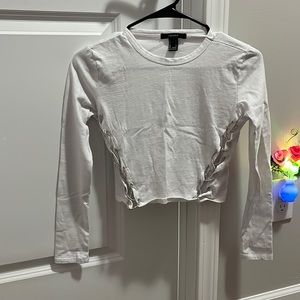 long sleeve crop top